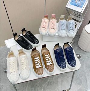 Designerschoenen Laurens Canvas Schoenen Lage Dames Sneakers Vrijetijdsschoen Nachtclub Kanten Schoen Leer Rubber Sneaker Gedrukt Canvas Trainer Platform Trainers