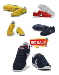 Chaussures designer Le Coq Casual Shoes Sneakers Chaussures de course Femmes Men Jogging 36-44 Taille Black Blue jaune
