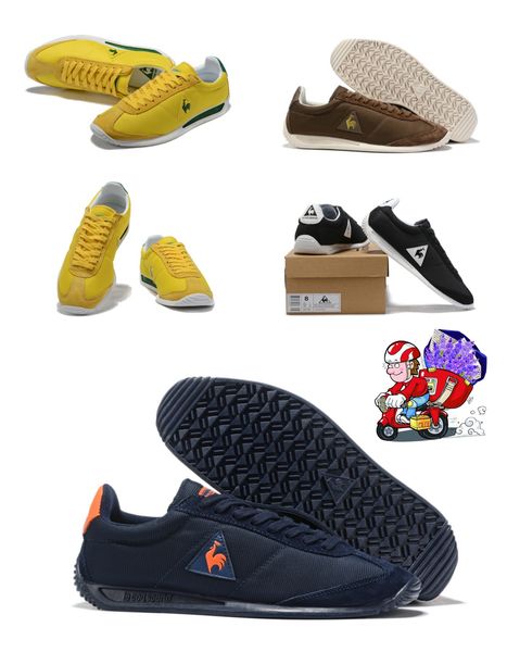 Zapatos de diseñador le coq zapatos casuales zapatillas de zapatillas para mujeres hombres suaves 36-44 tamaño negro azul amarillo envío gratis gallo clásico francés gai gai