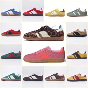 Zapatos de diseñador Estampado de leopardo Sammbaity Vintage Trainer Zapatillas de deporte Antideslizante Uso diario Campus de moda Años 00 Clásico Hombres Mujeres Moda casual Zapatos de marca compartida