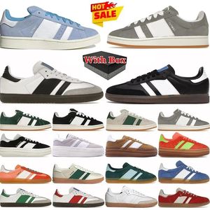 Zapatos de diseñador Campus casual de lujo 00s Negro Blanco Ambient Sky Zapatillas de deporte de gamuza Gris Blanco Verde oscuro Nube Blanco Día de San Valentín Semi lúcido Azul hombres mujeres entrenadores