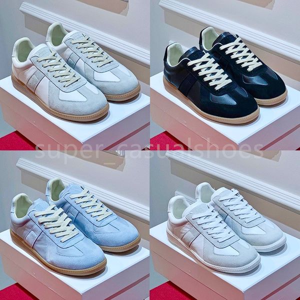 Chaussures de créateurs Maisons MM6 Sneaker Femmes Chaussures Casual Hommes Baskets Orange Zapatos Running White Skate Sneakers Chaussures de plein air avec taille de boîte 35-46