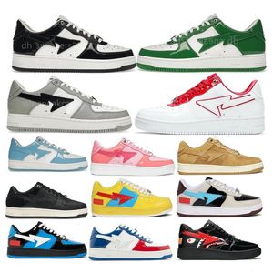 Chaussures de créateurs Hommes Sk8 Baskets Mocassins En Cuir Verni Noir Blanc Bleu Camouflage jogging Hommes Femmes Baskets De Sport Entraîneur 36-45