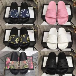 Designer schoenen mannen slippers dames sandalen klassieke platte dia's platform rubberen slipper dierenbrief grafische afdrukken mode zomers loafers heren flip flops slip