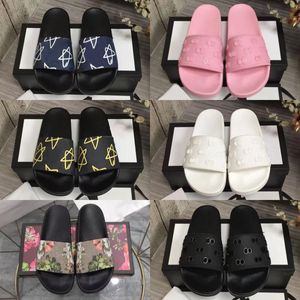 Designer schoenen mannen slippers dames sandalen klassieke platte dia's platform rubberen slipper dierenbrief grafische afdrukken mode zomers loafers heren flip flops slip