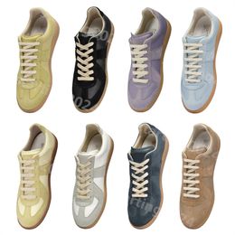 Zapatos de diseño para hombres zapatillas margiela sneakers entrenador mm6 entrenador de gamuza de cuero de cuero suela sneaker maison zapatillas al aire libre T58