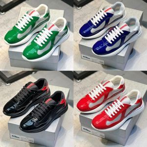 Chaussures designer hommes femmes America Cup Sneakers High-top Sneakers Fashion Casual Sports Chaussures de haute qualité Net Tissu en cuir en cuir extérieur