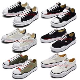 Zapatos de diseñador Hombres Mujeres MMY Zapatillas de deporte que se disuelven Plataforma Zapatilla de deporte Entrenador de cuero Mihara Yasuhiroe Wenle Amantes de suela gruesa Papá Deportes Zapato de tabla informal