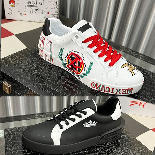 Chaussures de créateurs hommes 2 zéro chaussures de sport mode graffiti chaussures de course chaussures décontractées logo veau en cuir intérieure semelle extérieure Portofino Miami fusionnée en un 38-46
