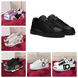 zapatos de diseñador zapatos para hombre zapatillas de deporte zapatos de mujer zapatos de moda zapatillas graffiti negro blanco nota musical parche bordado de corazón calidad zapatos planos de piel de becerro alta