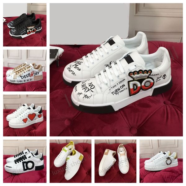 zapatos de diseñador zapatos para hombre zapatillas de deporte zapatos de mujer zapatos de moda zapatillas graffiti negro blanco nota musical amor corazón parche bordado calidad zapatos de piel de becerro alta