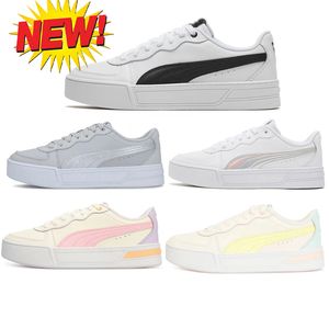 Designer schoenen heren dames casual pumaa skye zwart witte laser paarse gele sneakers mannen vrouwen casual schoenen trainers sneakers maat 35.5-45