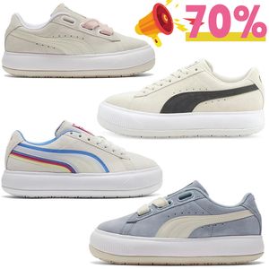 Designer schoenen heren dames klassiek pumaa wit zwart roze v2 v3 mannen dames casual schoenen buitenshuis sport trainers sneakers schoenen maat 35.5-45