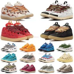 Chaussures de créateurs Mesh tissé Style à lacets des années 90 Sneaker extraordinaire Nappa Hommes Femmes Formateurs Chaussure classique en cuir de veau en caoutchouc en cuir gaufré Baskets 20