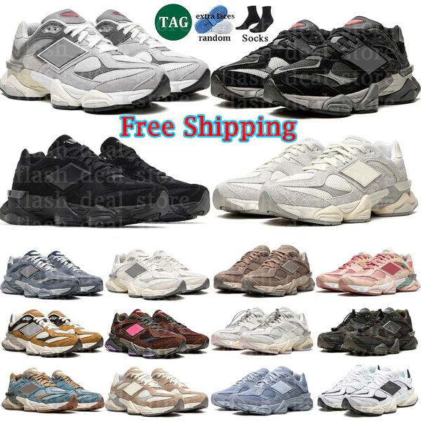 Livraison gratuite Designer Shoes Nouveau 9060 Baskets Hommes Femme Gris Noir Quartz Gris Champignon Cookie Rose Sel De Mer Lune Daze Baskets Hommes Sport Chaussures De Plein Air Taille 36-45