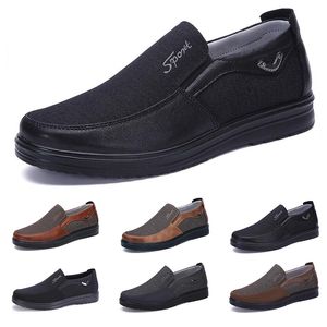 chaussures de créateur nouvelle mode classique décontracté printemps et automne chaussures d'été chaussures pour hommes chaussures basses affaires semelle souple chaussures glissantes semelle plate chaussures en coton pour hommes