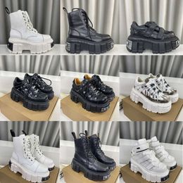 Zapatos de diseño nuevas zapatillas de plataforma de roca zapatillas de fondo gruesas zapatos alto hombres negros 566