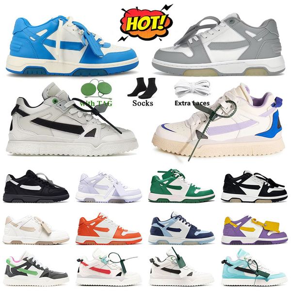 OFF-WHITE Out Of Office OOO Low Tops off white offwhite off whitesdesigner shoes 【code ：L】Chaussures de designer Out of Office Sneaker Luxe pour la marche Hommes Running Mid Top