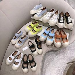 Designer schoenen Pablo sneakers zwart nappaleer Mary Jane schoenen dames vintage riem platform rubberen zool schoen met doos