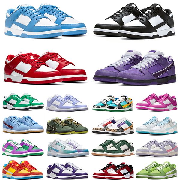 Zapatos de diseñador Zapatos para correr bajos para hombres Mujeres SbdunkPanda Low Negro Blanco Cacao Wow Triple Rosa Gris Niebla UNC Polar Azul GAI Entrenadores para hombre para mujer al aire libre Tamaño grande EUR 47