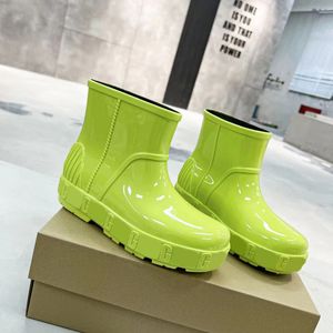 Designerschoenen Regenlaarzen Snowboots Dames Betty Boots Dikke bodem Antisliplaarzen TPU-rubber Beeled Transparante laarzen Zwart Waterdicht Australië Outdoorschoenen