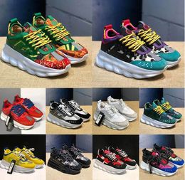 Designerschoenen Reflecterende sneakers Chain Reaction Casual schoenen Zwart Wit Rood Multi-color Heren Dames Trainers Schoenen