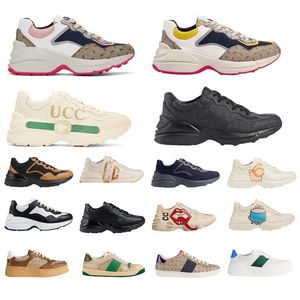 Designer schoenen Rhython schoenen Casual schoenen mannen vrouwen sneaker dikke soled heren vrouwen cartoon letters dikke soleg familie beige kameel outdoor