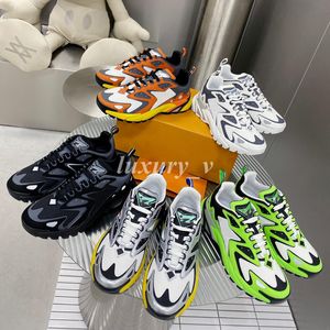 Zapatos de diseñador RUNNER TATIC Zapatillas de deporte para hombre Zapatos casuales con cordones Zapatillas de deporte de malla de piel de becerro Zapatillas de deporte retro Empalme al aire libre Zapato de moda