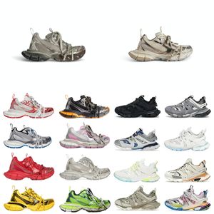 Chaussures de créateurs Baskets de course Piste Paris Hommes Femmes Triple S Chaussures de sport Chaussette Blanc Noir Baskets rétro Tess-s Gomma Entraîneur en cuir Nylon Chaussures de plate-forme imprimées