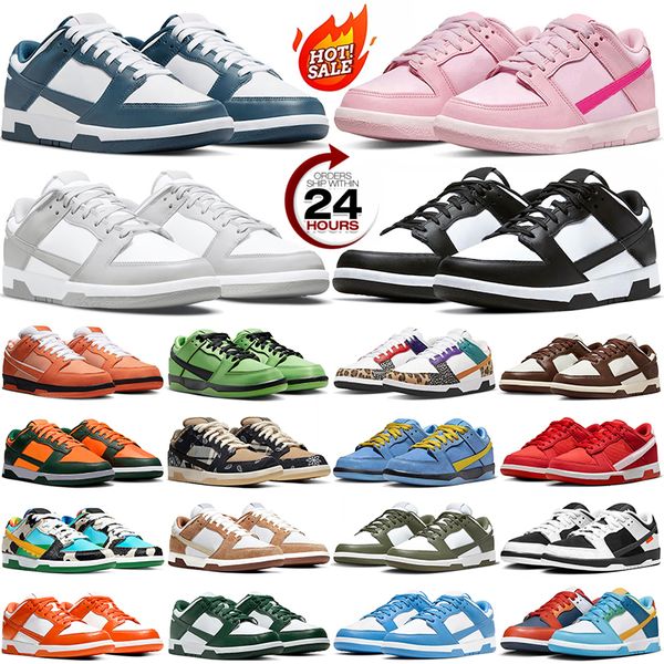 Vente promotionnelle et livraison gratuite Panda Chaussures de course femmes blanc noir université bleu rose gris brouillard GAI UNC hommes formateurs baskets de sport de plein air taille 36-47