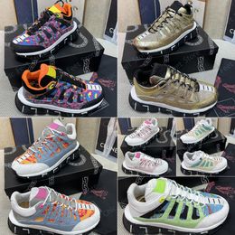 Designerschoenen Trigreca Trainers Luxe sneaker Futuristische schoenen Italië Luxe merkschoenen Leren sneakers Paar schoenen Rubberen zool Dikke sneakers Maat 35-35