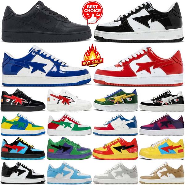 Chaussures de créateurs baskets pour hommes femmes bapestar Triple noir blanc scarpe hommes formateurs Plate-forme haut de luxe décontracté