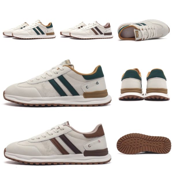 zapatos de diseñador zapatillas de deporte zapatos para correr para hombres zapatillas de deporte de primera marca moda a rayas cuero retro hombres barbecho de alta calidad Las tendencias van con zapatos deportivos clásicos