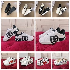 designer schoenen sneakers herenschoenen damesschoenen mode persoonlijkheid graffiti zwart wit muzieknoot liefde hart kwaliteit hoge kalfsleer schoenen lente- en herfststijlen