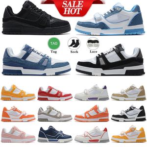 Chaussures de créateurs Baskets Virgil Trainer Hommes Chaussures de sport Chaussures de course Entraîneur Chaussures de plein air Baskets chaussure de haute qualité Chaussures à plateforme en cuir de veau Abloh 36-45