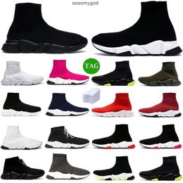 Designer schoenen sokken hardloopschoenen platform mannen heren vrouw glanzende gebreide snelheid 2.0 1.0 trainer loper sneaker sokschoen mooie master emed dames sneakers snijdt laarsjes 24