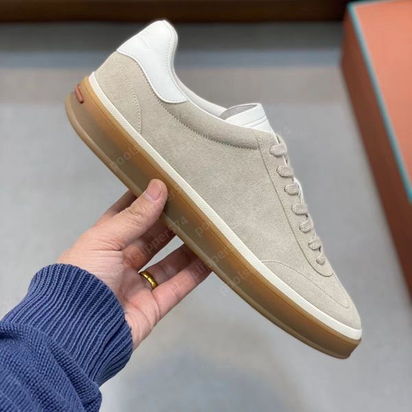 Chaussures de créateur tennis promenade extérieure chaussures robes homme homme plat talon plats classiques loro mots bas bas de luxe en daim sneakers de créateur chaussure moccasin slip on carrière pianos chaussure