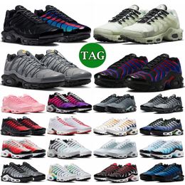 Designer Chaussures tn plus terrascape chaussures de course Triple Black Unity Noir Blanc Université Bleu Menthe Vert Olive Noir Hommes Femmes Baskets Baskets De Sport