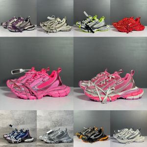 Designer Shoes Track 3.0 3XL Triple S 3.0 Luxe topkwaliteit voor mannen en dames sneakers Trainers Triple Black Wit Pink Blauw Geel Geel Geel Groen Running Shoe Maat 35-46