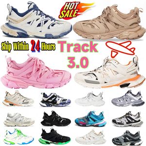 Chaussures de designer Track 3 3.0 3xl Paris hommes femmes Triple S chaussures décontractées chaussettes noires blanches Sneakers rétro 9 9.0 Tess.S.Chaussures de plate-forme imprimées en nylon Gomma Bale Trainer Nylon