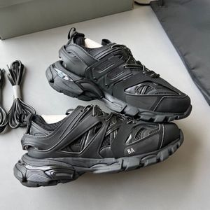 Designer luxe femmes hommes extérieur chaussures décontractées piste 3.0 Sneaker Gomma cuir formateur nylon imprimé plate-forme baskets hommes formateurs chaussures