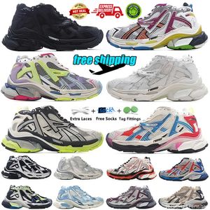 Zapatos de diseñador Track 7.0 Runners Zapato casual Balencaigaitiess Triple s 7.0 Runner Sneaker Hottest Tracks 7 Tess Gomma Paris Speed Platform Moda Deportes al aire libre