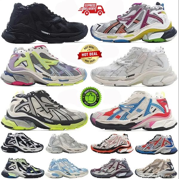 Chaussures de créateurs Track 7.0 Runners Chaussure Casual Triple S Sneaker Pistes les plus chaudes 7 Tess Gomma Paris Speed Platform Mode Sports de plein air