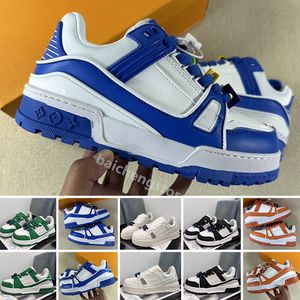 Designer Schuhe TRAINER MAXI Sneakers Luxus Leder Low Top Vintage Canvas Lace up Sneaker Männer Frauen Sport Trainer DIY Schuhe B5