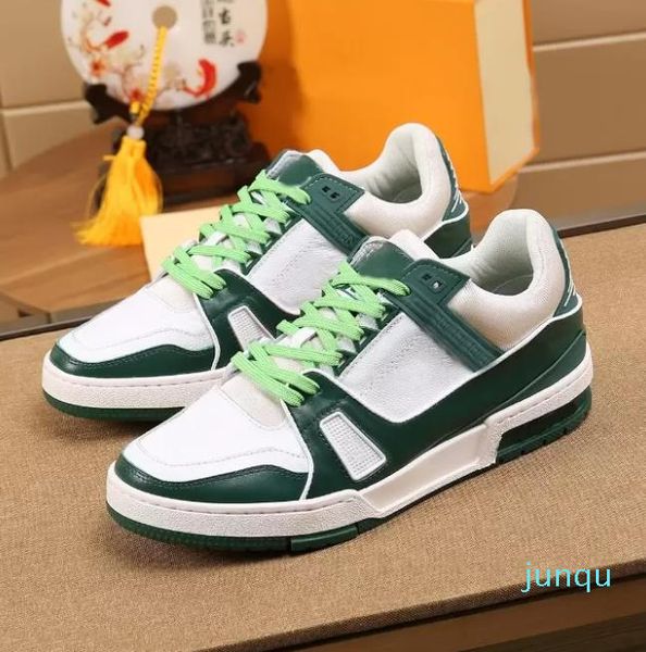 Designer Chaussures Trainers Designers Sneakers Meshes Sneakers Classic Vintage Chaussures Cuir avec taille Box Top Men Femmes 22