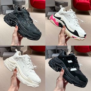 Designer Schoenen Triple S Sneakers Mannen Vrouwen Rhyton Sneaker Mode Platform Trainers Multicolor Afdrukken Oude Vader Schoenmaat 35-45 Met Doos