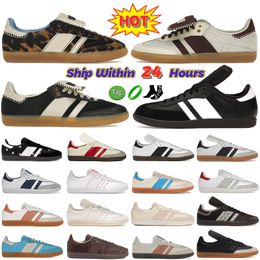 Designer Schoenen Vegan OG Casual Schoenen voor Heren Dames Designer Trainers Wales Bonner Luipaard Crème Cloud Triple Wit Nachtgrijs Zwart Gum Outdoor Platte Sport Sneakers