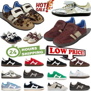 Chaussures de créateurs Wales Bonner Vintage Trainer Baskets Leopard Core Noir Blanc Antidérapant À La Mode Classique Hommes Femmes Chaussures Casual