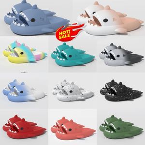 Designer schoenen vrouw sandaal zomerhaaien slippers mannen koppels binnen buitenhaaien schuifglaasjes dikke zolige schoenen kinderen flat sandalen gradiënt slippers flops