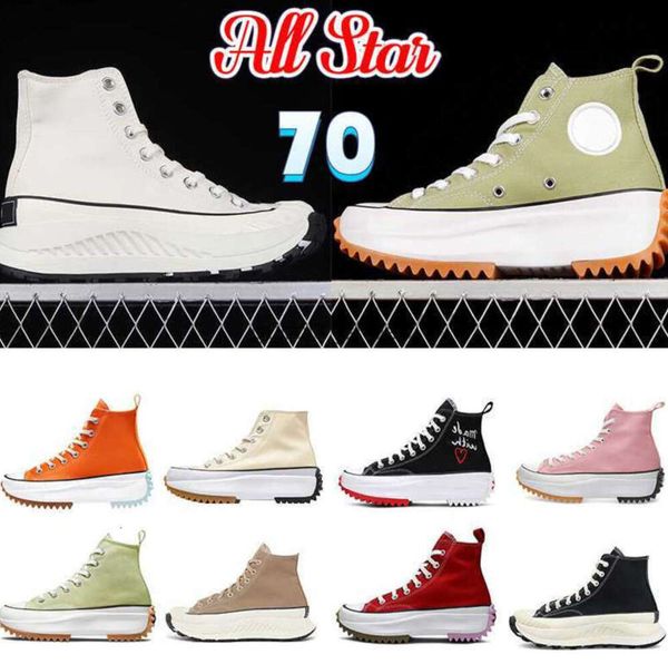 Zapatos de diseñador Mujer Lienzo Zapato casual Plataforma Zapatillas Run Star Hike Hola zapatilla Chucks All Star 70 AT-CX Hi Legacy Mems Botas para mujer Zapatillas de deporte de moda 2154411